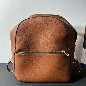 Aldo Brown Leather Backpack